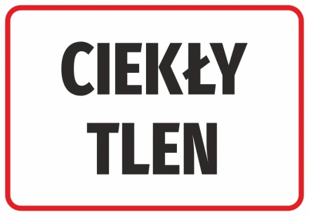 Naklejka Ciekły tlen