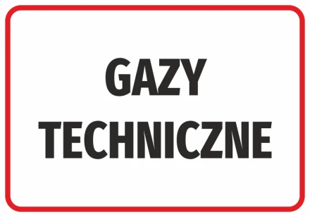 Naklejka Gazy techniczne