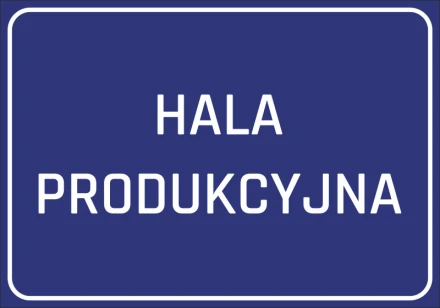 Naklejka Hala produkcyjna