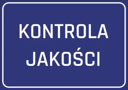 Naklejka Kontrola jakości