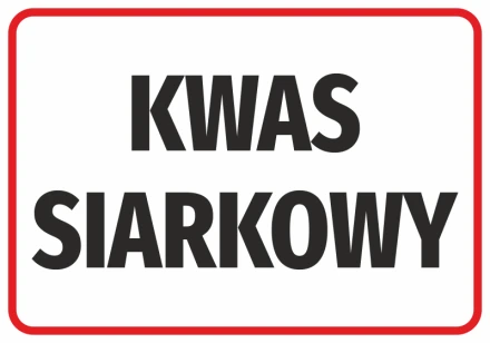 Naklejka Kwas siarkowy