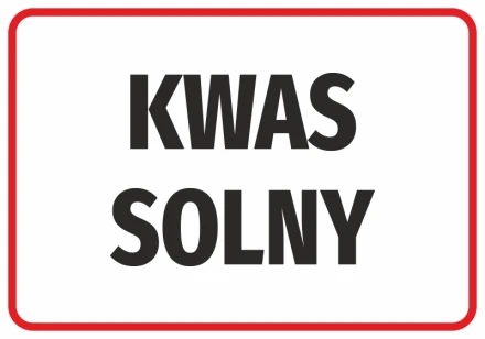 Naklejka Kwas solny