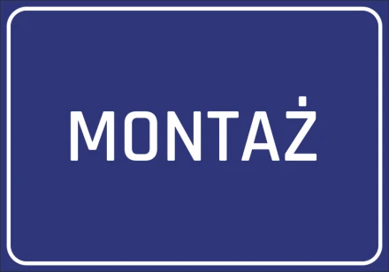 Naklejka Montaż