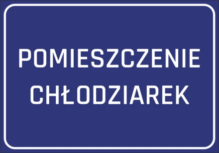Naklejka Pomieszczenie chłodziarek
