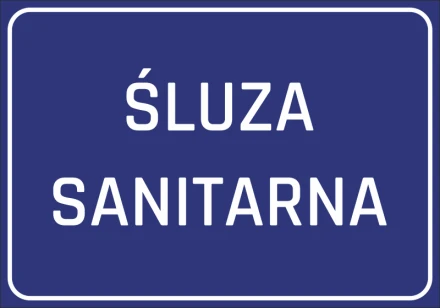 Naklejka Śluza sanitarna