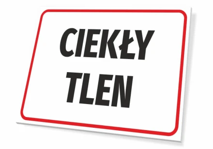 Tabliczka Ciekły tlen