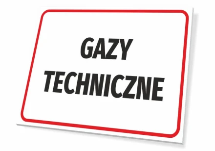 Tabliczka Gazy techniczne