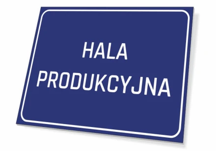 Tabliczka Hala produkcyjna