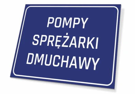 Tabliczka Pompy sprężarki dmuchawy