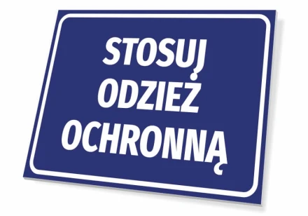 Tabliczka Stosuj odzież ochronną