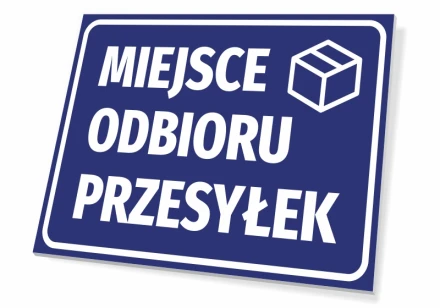 Tabliczka Miejsce odbioru przesyłek