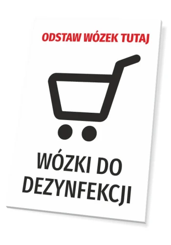 Tabliczka Odstaw wózek tutaj