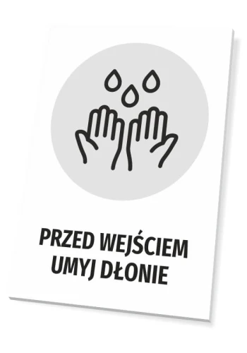 Tabliczka Przed wejściem umyj dłonie T483