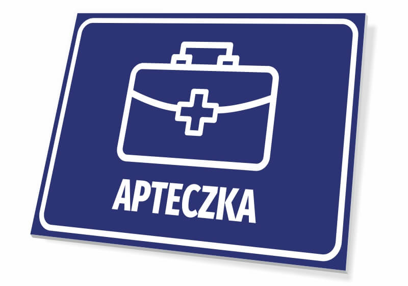 Tabliczka BHP Apteczka