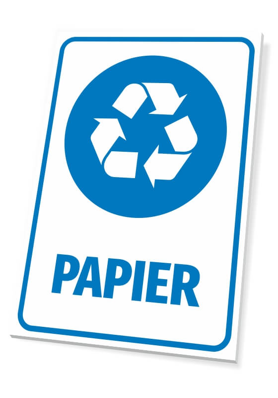 Tabliczka na kosz Papier