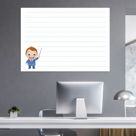 Tablica suchościeralna notatnik 025