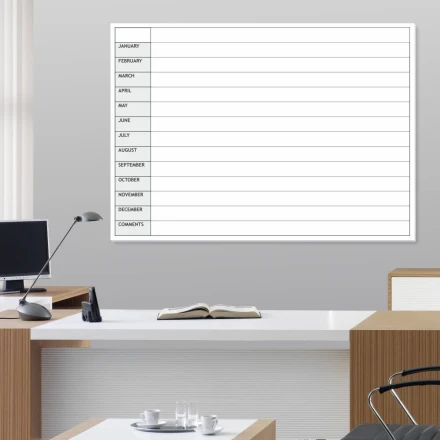 Tablica suchościeralna planer roczny en 010