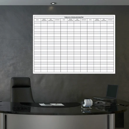 Suchościeralna tablica rozładunków 085