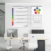 Tablica suchościeralna Lean 5s Audit & results 130 - Aranżacja w biurze. Ściany są jasne, a meble w odcieniach bieli