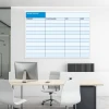 Tablica suchościeralna lean działania 071 - Aranżacja w biurze. Ściany w jasnym kolorze, minimalistyczne meble