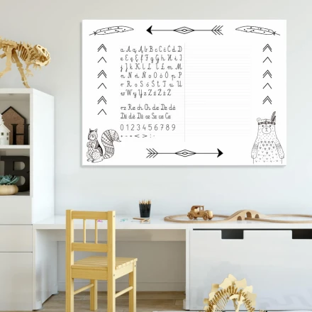 Tablica dla dzieci nauka pisania suchościeralna EDU 060