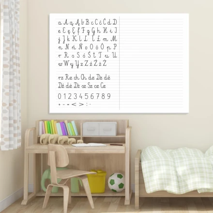 Tablica suchościeralna EDU nauka pisania 003