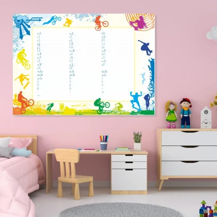 Tablica suchościeralna EDU nauka pisania 020