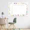Tablica suchościeralna EDU tabliczka mnożenia 033 - Aranżacja w pokoju dziecięcym. Ściany w jasnych kolorach, nowoczesne