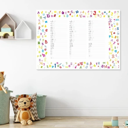 Nauka pisania tablica suchościeralna magnetyczna 036