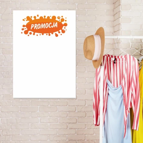 Tablica suchościeralna 028 w energetycznym stylu, idealna do nowoczesnego przedpokoju, by zorganizow