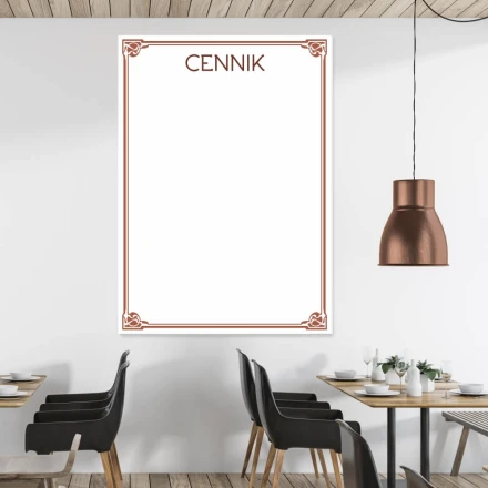 Tablica suchościeralna magnetyczna 033 cennik