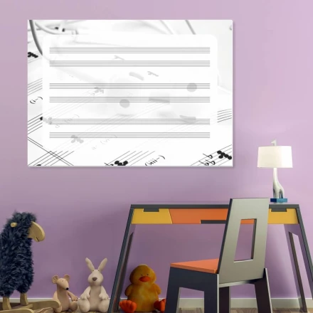 Tablica suchościeralna magnetyczna pięciolinia EDU 041