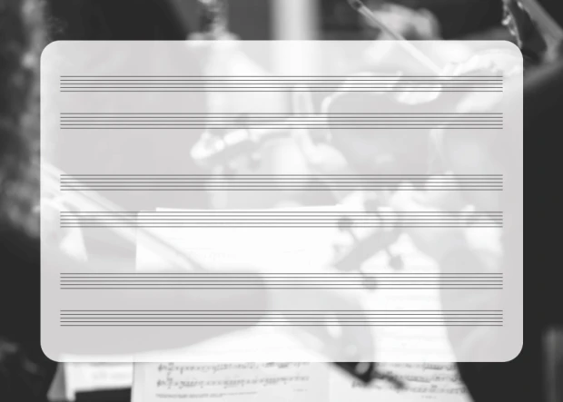 Tablica suchościeralna magnetyczna pięciolinia koncert EDU 043 - Wzór graficzny. Prosta kompozycja z pięcioma poziomymi