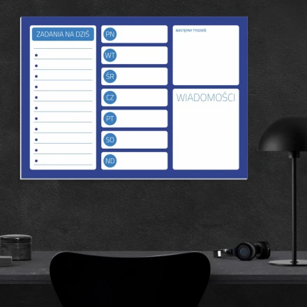 Tablica suchościeralna planer 242