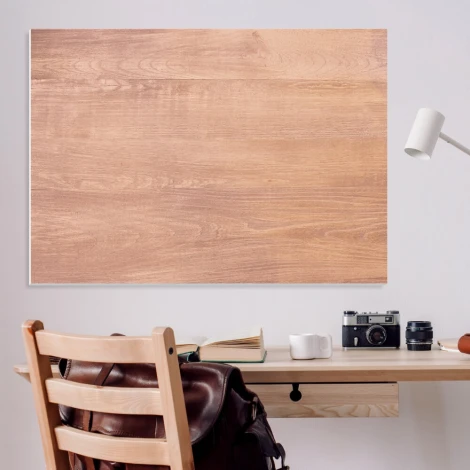 Tablica suchościeralna 172 deski - Wzór graficzny. Gładka powierzchnia w odcieniu drewna, bez dodatkowych elementów