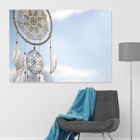 Tablica suchościeralna dream catcher 285 - Aranżacja w nowoczesnym biurze. Ściany w jasnym kolorze, minimalistyczne meble