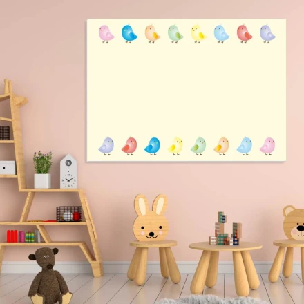 Tablica suchościeralna dla dzieci kurczaki 318