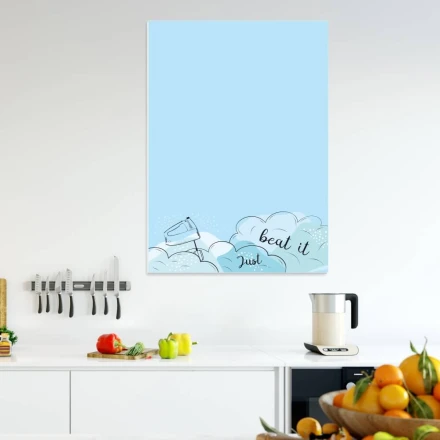 Tablica suchościeralna do kuchni Just beat it 532