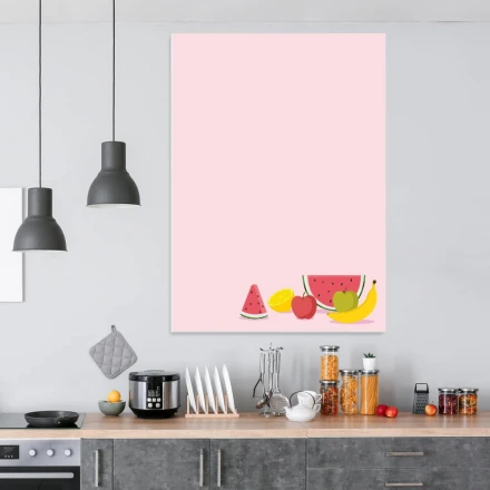 Tablica suchościeralna do kuchni owoce 544