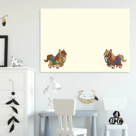 Tablica dla dzieci suchościeralna koniki 329