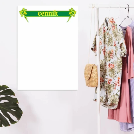 Tablica suchościeralna 036 cennik, idealna do nowoczesnego biura, łączy funkcjonalność z estetycznym