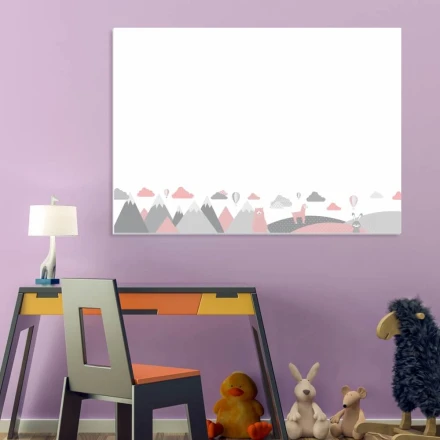 Tablica suchościeralna dla dzieci zwierzęta, góry 383