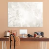 Abstrakcja tablica suchościeralna magnetyczna 079 - Aranżacja w biurze. Ściany w kolorze jasnobeżowym, meble drewniane