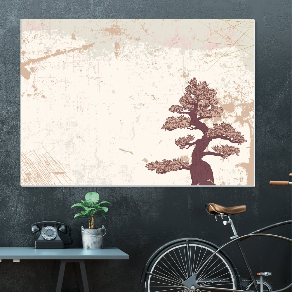 Drzewo bonsai tablica suchościeralna magnetyczna 085