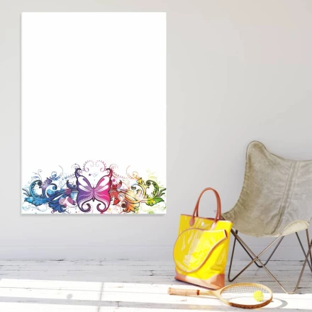 Motyle w kwiatach tablica suchościeralna magnetyczna 101