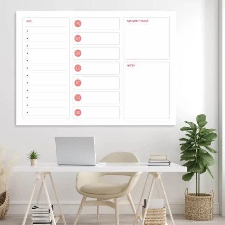 Planer tygodniowy tablica suchościeralna 291