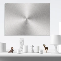 Tablica magnetyczna suchościeralna metal 155 - Wzór graficzny. Grafika przedstawia spiralne, metaliczne wzory w odcieniach