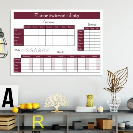 Planer Fitness magnetyczny suchościeralny 430