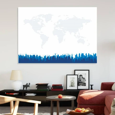 Tablica suchościeralna magnetyczna miasto 007