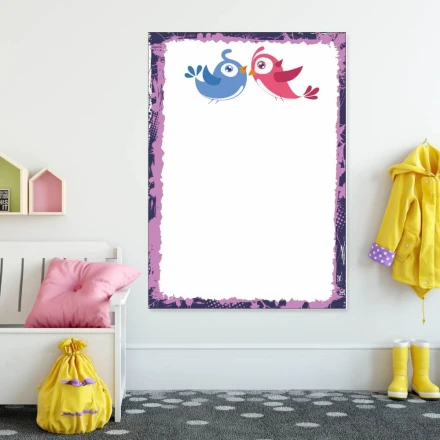 Tablica magnetyczna suchoscieralna dla dzieci ptaszki 126